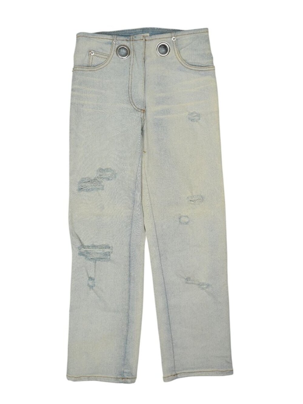 Miaou Tommy Grommet Jeans in Washed Blue